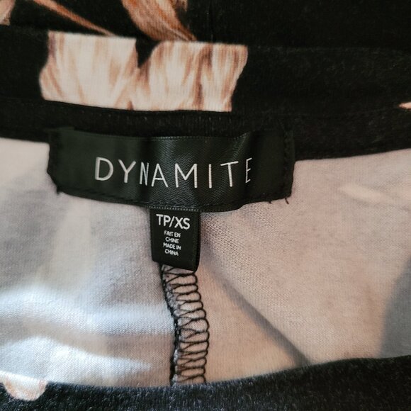 Dynamite Women's Floral Knot T-shirt Dress - Picture 3 of 5